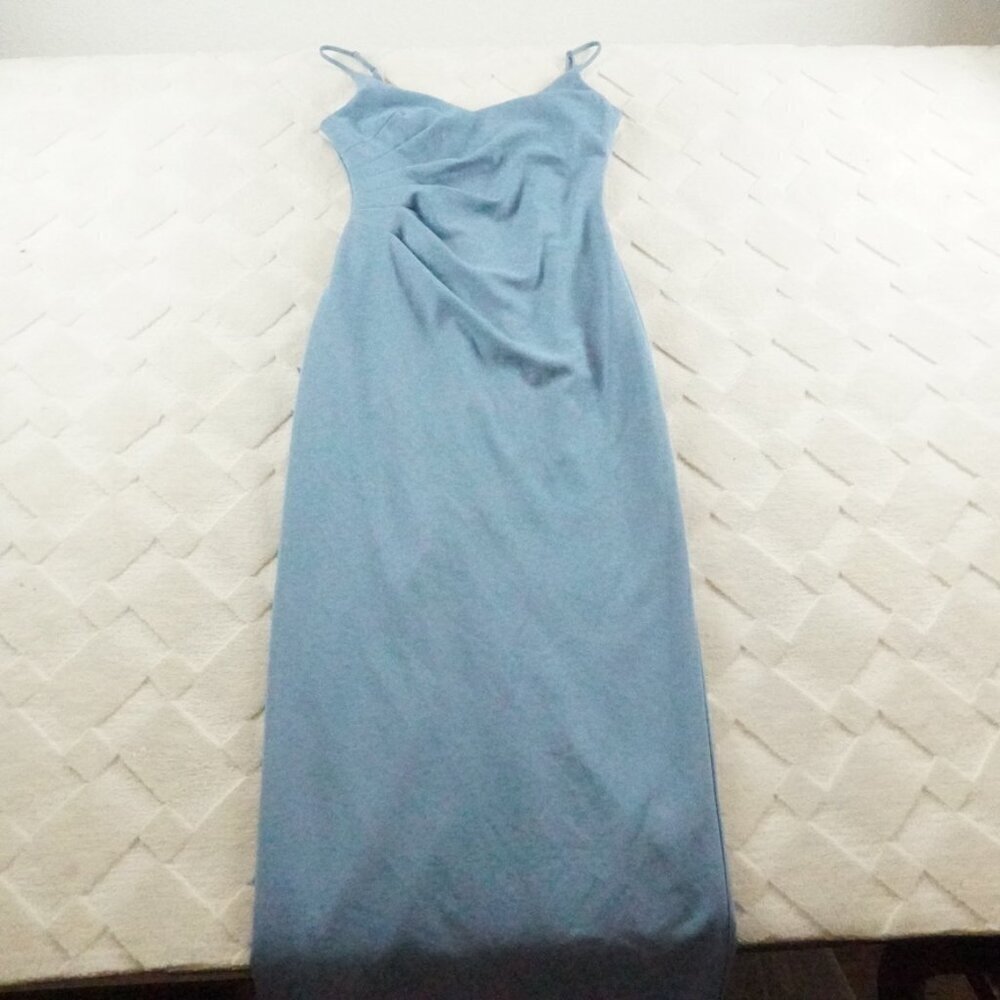 DB Studio Spaghetti Strap Side Drape Dress Womens 4 Wedding Cocktail Formal